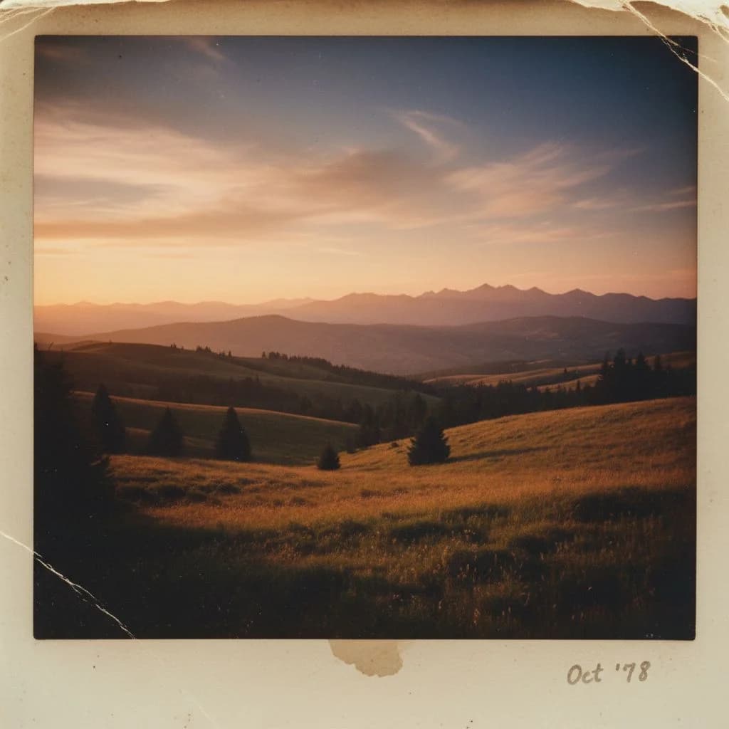 Landscape instant photo