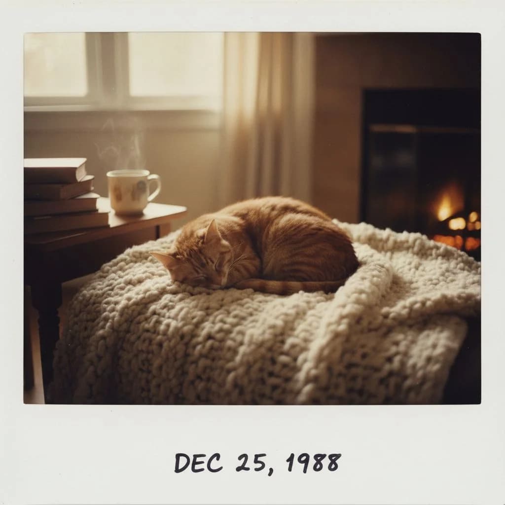 Pet polaroid photo