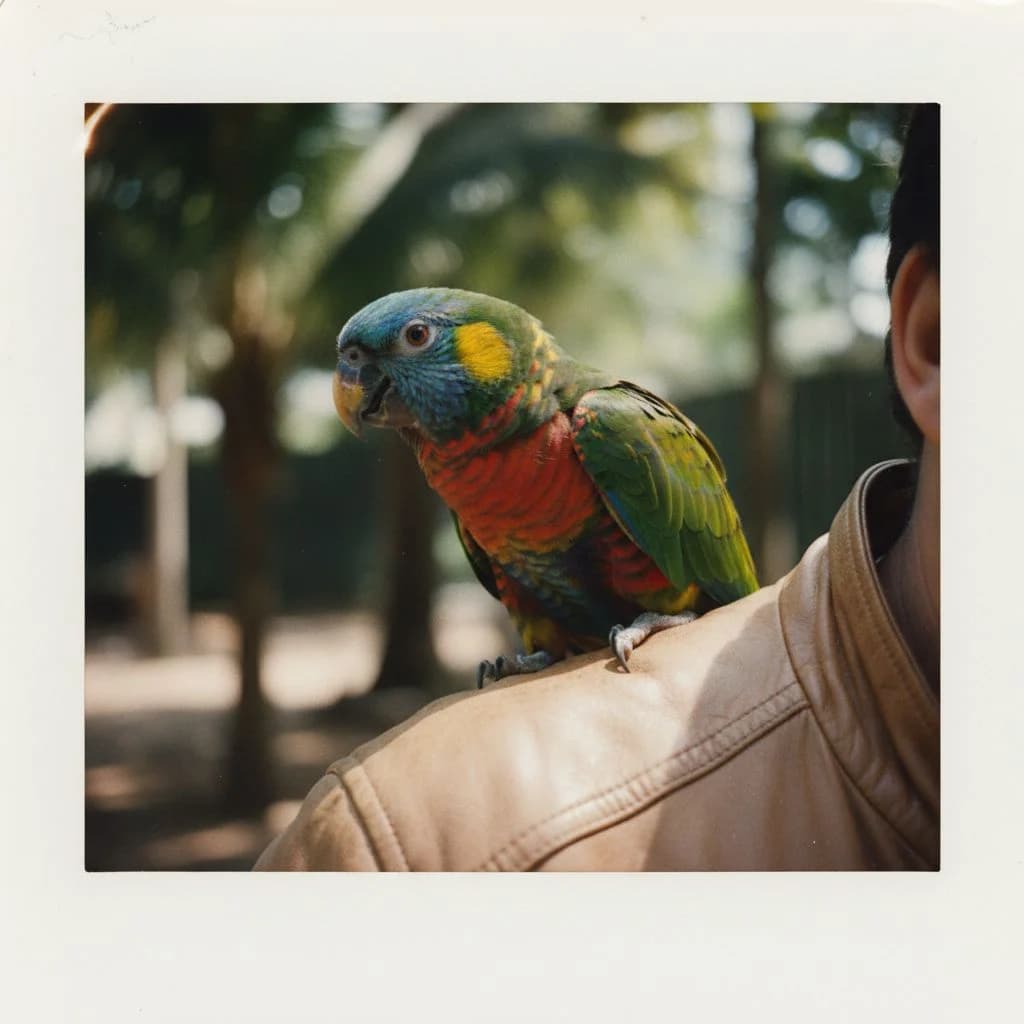 Instant film with authentic texture