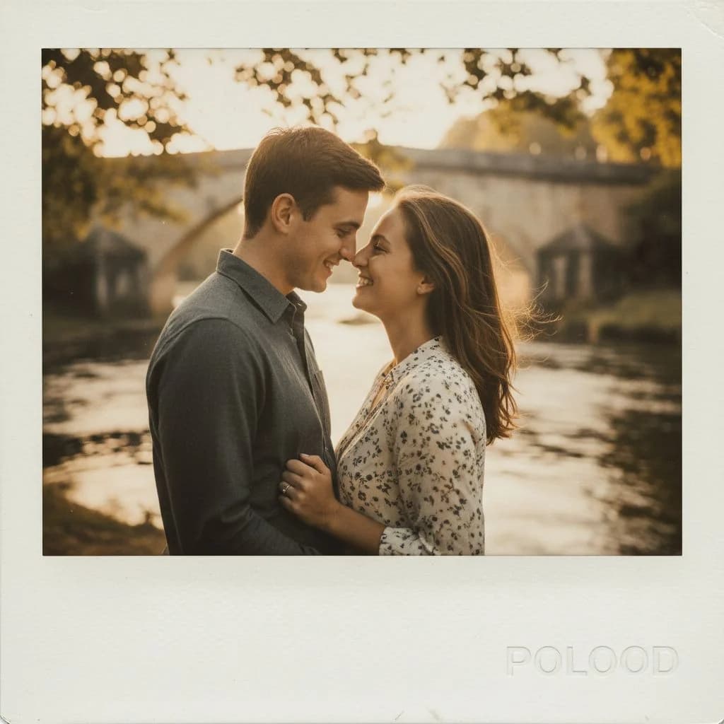 Couple photo with frame