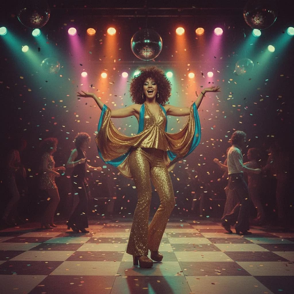 AI retro portrait photo