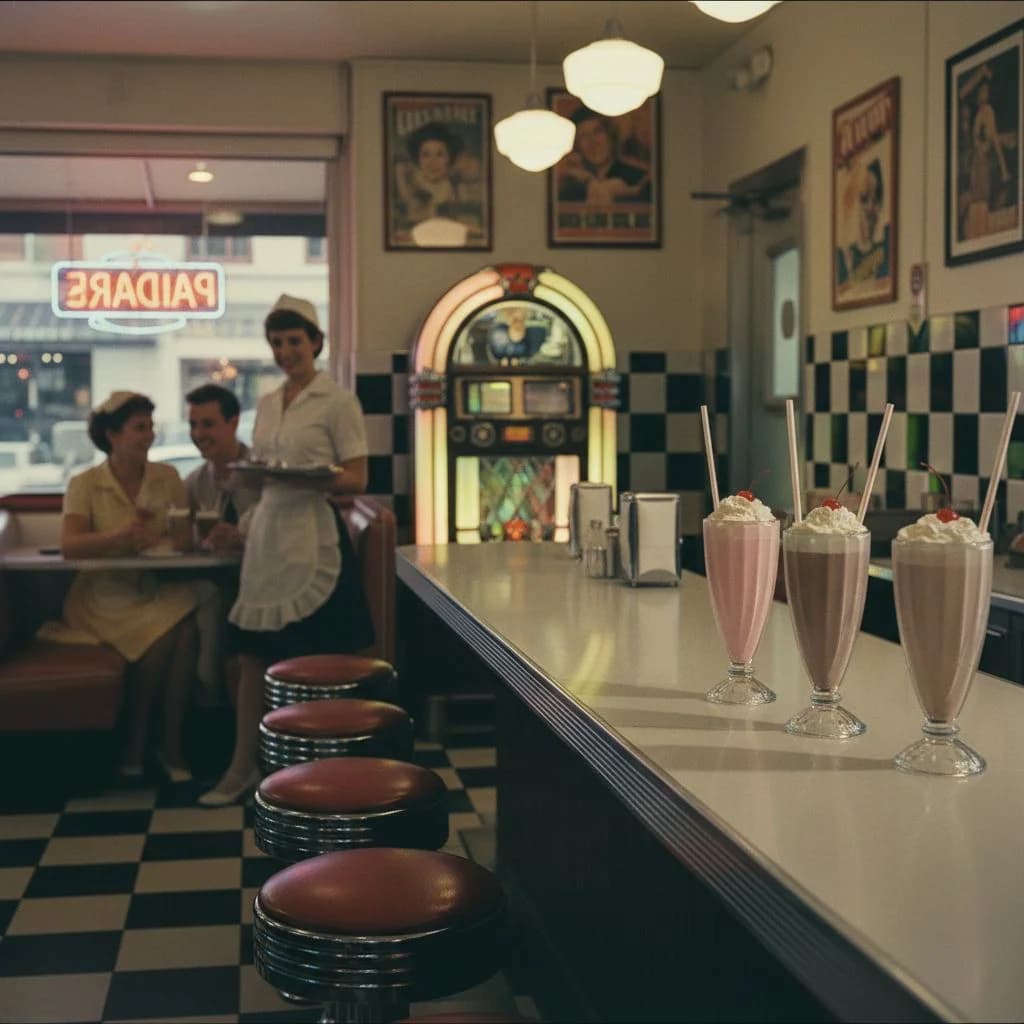 Retro photo showcase