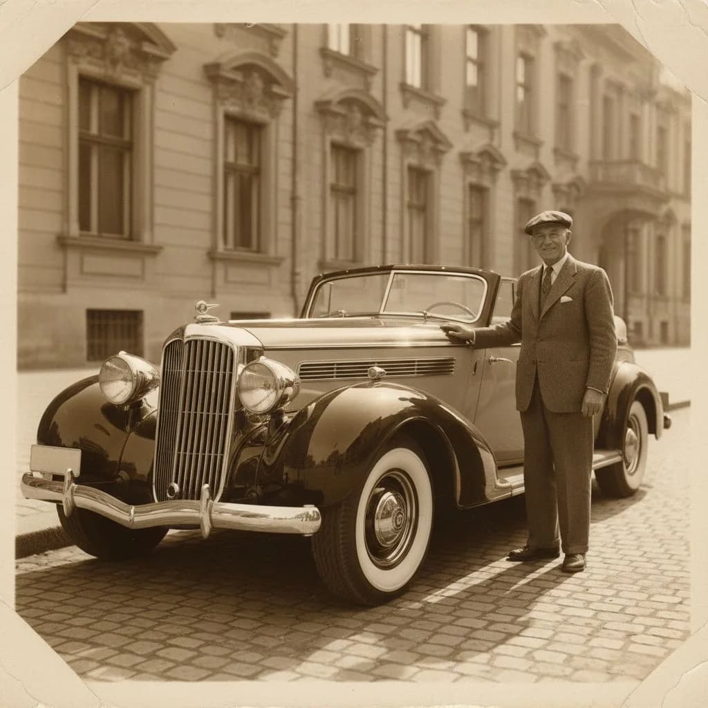 Vintage photo with aged look